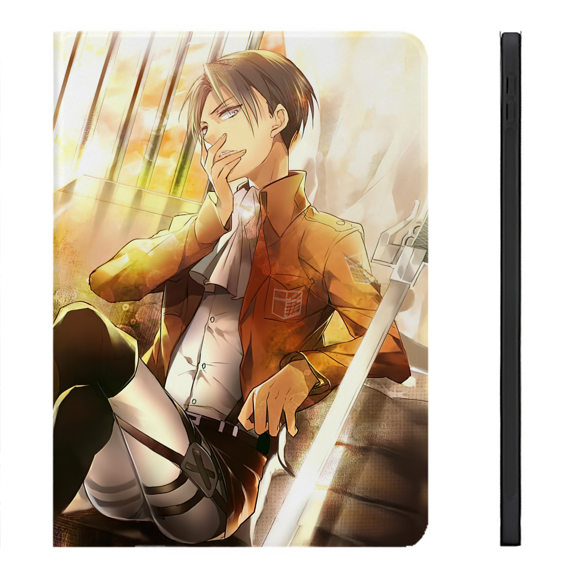 （画像用） 進撃の巨人 Attack on Titan IPadケース ペンホルダー付き ブックスタイルデザイン